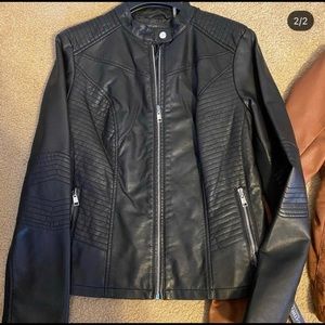 Leather coat